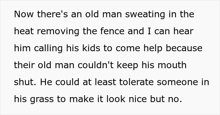 Old man removing fence in heat after being reported by neighbor Old man removing fence in heat after being reported by neighbor