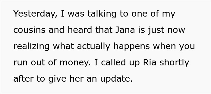 Entitled Aunt Tells Niece She Wants Nothing From Her, Gets Exactly That When The Money Stops Coming Entitled Aunt Tells Niece She Wants Nothing From Her, Gets Exactly That When The Money Stops Coming