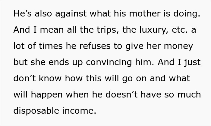 Mama's Boy Funds Mom's Fancy Trips, Skeptical Fianc&eacute;e Questions How Things Will Work After Marriage