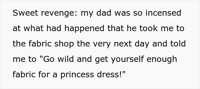 Father supports daughter with princess dress after wedding dress dispute