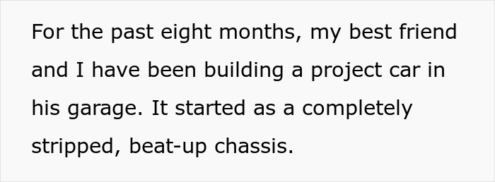 Guy Gets Betrayed By Friend After Putting His Heart And Soul To A Project Car They Were Working On Together Guy Gets Betrayed By Friend After Putting His Heart And Soul To A Project Car They Were Working On Together