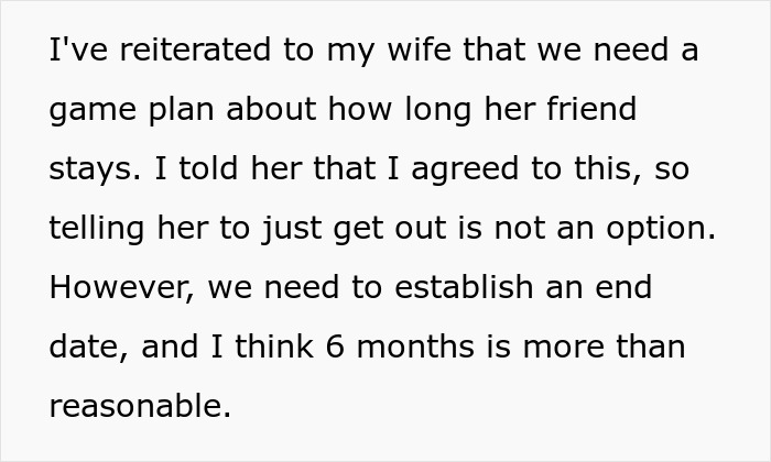 40YO Woman Prioritizes 24YO Friend's Comfort Over Hubby, Lets Her Stay In Their House Indefinitely 40YO Woman Prioritizes 24YO Friend's Comfort Over Hubby, Lets Her Stay In Their House Indefinitely