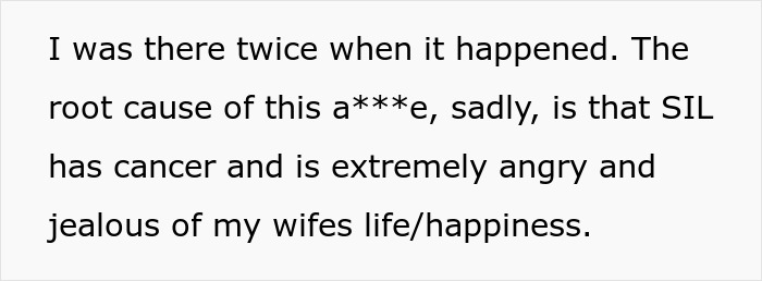 Couple Gets Annoyed That SIL With Cancer Is Taking Away From Their Wedding, It's Way Worse Than That Couple Gets Annoyed That SIL With Cancer Is Taking Away From Their Wedding, It's Way Worse Than That