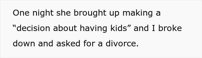 Text snippet: The moment a spouse asks for a divorce due to an open marriage and the regrets that follow Text snippet: The moment a spouse asks for a divorce due to an open marriage and the regrets that follow