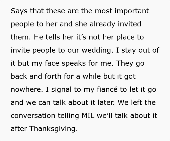 MIL Tries To Take Over Wedding Planning, Bride Can't Take It Anymore MIL Tries To Take Over Wedding Planning, Bride Can't Take It Anymore