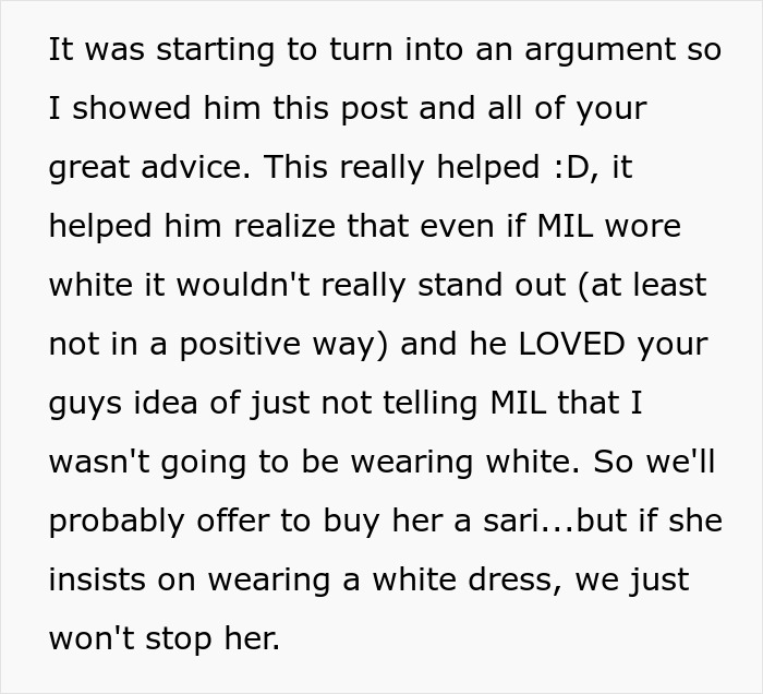 Woman Confused About Fiancé's Reaction To His Mom’s Dress For Their Wedding, He Comes To Explain Woman Confused About Fiancé's Reaction To His Mom’s Dress For Their Wedding, He Comes To Explain