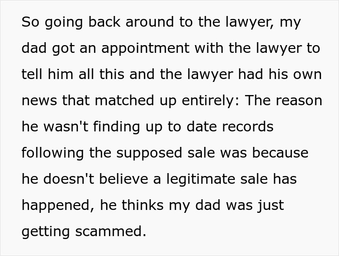 Text about lawyer confirming HOA scam claim Text about lawyer confirming HOA scam claim