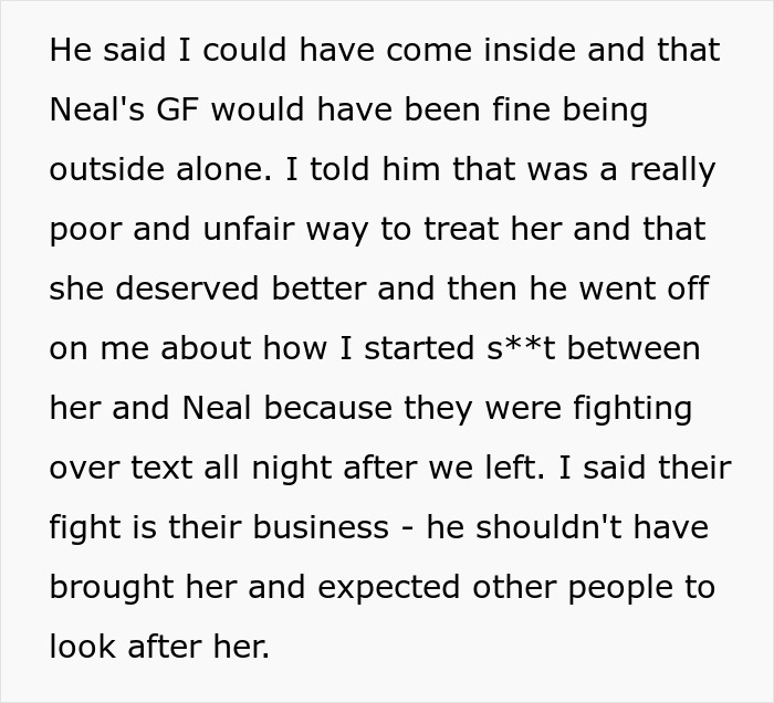 Man begs introverted GF to go to a bar crawl. Screenshot of text about girlfriend fight. Man begs introverted GF to go to a bar crawl. Screenshot of text about girlfriend fight.