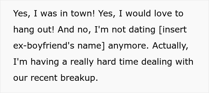 A woman deals with a recent breakup, looking for a selfish friend to hang out with. A woman deals with a recent breakup, looking for a selfish friend to hang out with.