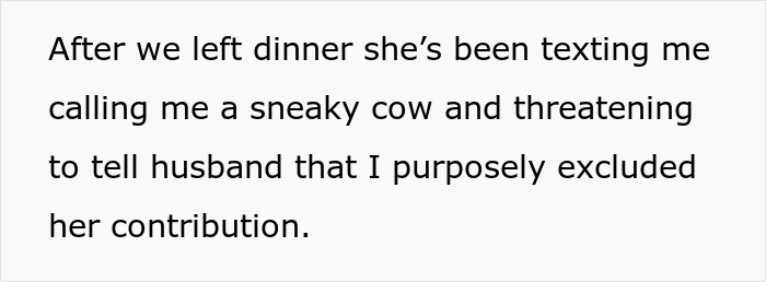 MIL texts insults and threatens after birthday cake incident