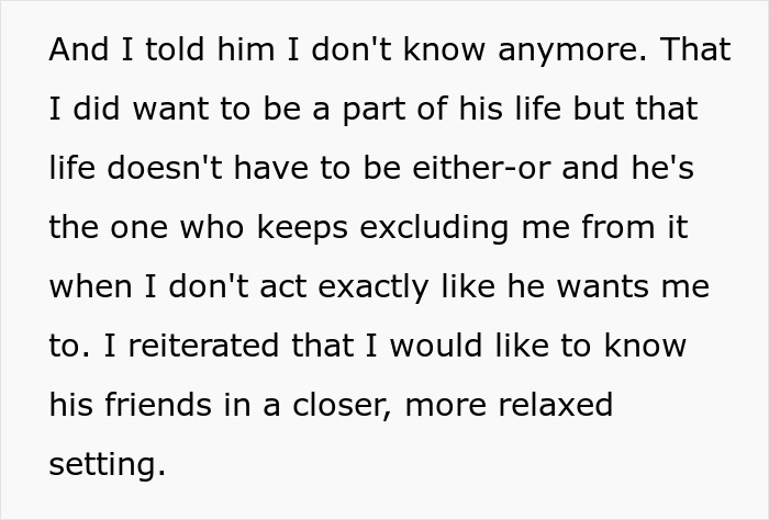 Introverted GF expresses desire to know friends in a relaxed setting, highlighting bar crawl challenges. Introverted GF expresses desire to know friends in a relaxed setting, highlighting bar crawl challenges.