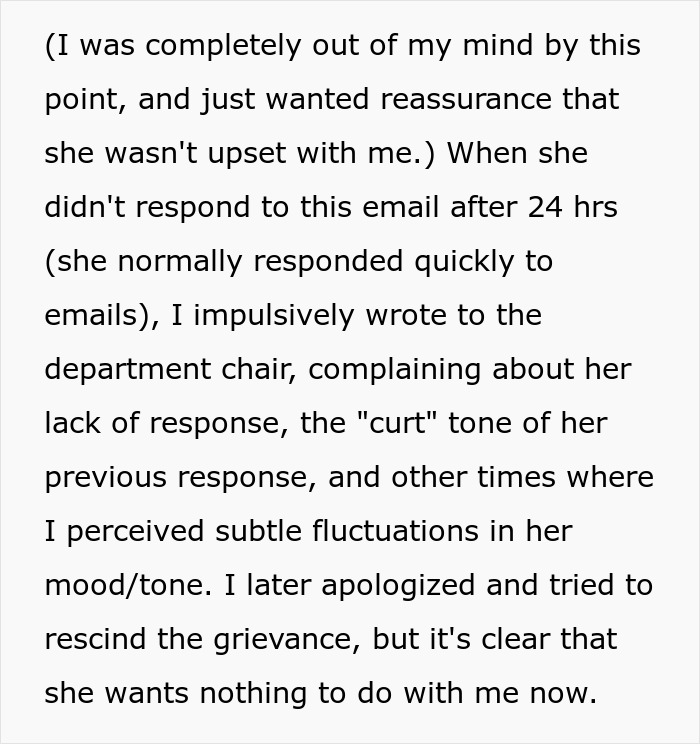 37YO's Obsession With Professor Takes A Creepy Turn As She Reports Her For Her "Curt" Email