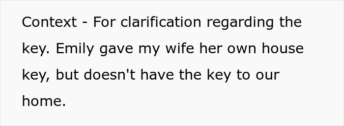 Text clarifying the key situation, related to a creepy friend plotting to steal a hubby.