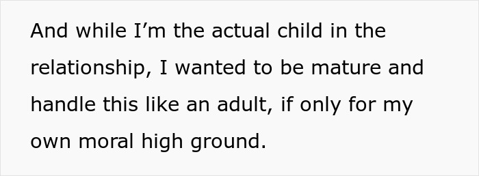 Bride aims to handle wedding conflict maturely and maintain moral high ground Bride aims to handle wedding conflict maturely and maintain moral high ground