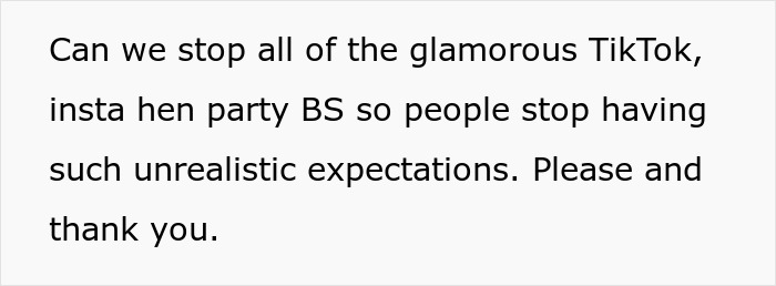 A social media post questioning glamorous bachelorette expectations, setting the scene for family drama and a missing tooth. A social media post questioning glamorous bachelorette expectations, setting the scene for family drama and a missing tooth.