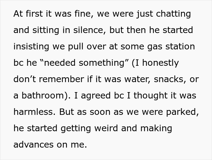 Man insists on stopping at gas station during car ride Man insists on stopping at gas station during car ride