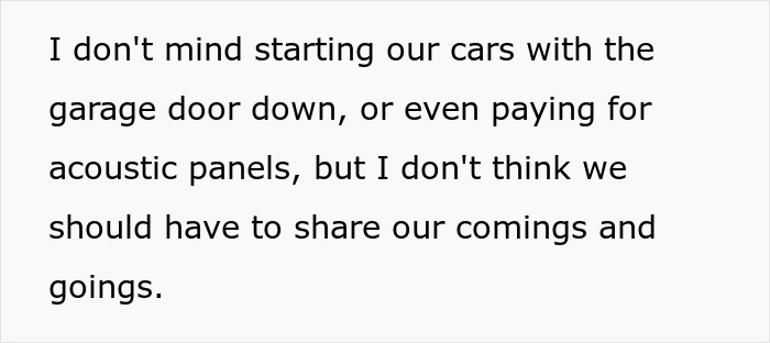 Anxious neighbor issue: Couple considering acoustic panels for car noise, but won't give advance notice of moves. Anxious neighbor issue: Couple considering acoustic panels for car noise, but won't give advance notice of moves.