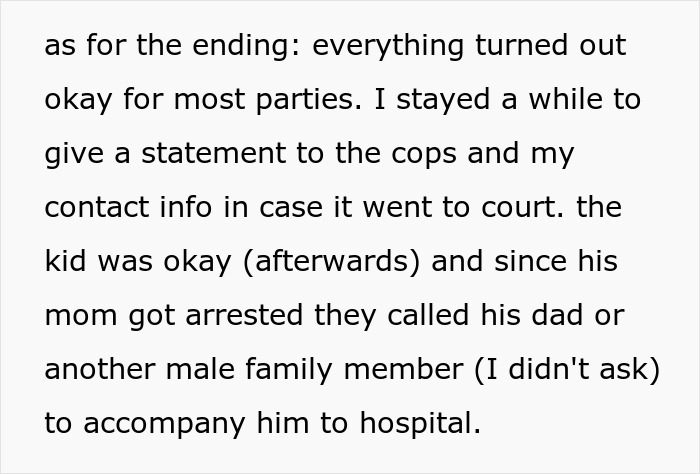 Text explaining the aftermath, with the mom getting arrested for her parenting fail and the child's well-being. Text explaining the aftermath, with the mom getting arrested for her parenting fail and the child's well-being.