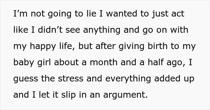 Text revealing a woman's stress about her husband's memory box and his stalkerish tendencies. Text revealing a woman's stress about her husband's memory box and his stalkerish tendencies.