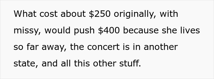 Woman Uses Concert Ticket To Appease Toxic Friend, Ends Up Hurting Sis As It Was A Gift From Her Woman Uses Concert Ticket To Appease Toxic Friend, Ends Up Hurting Sis As It Was A Gift From Her