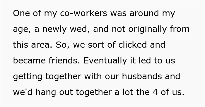 A woman suspects her husband of something much worse than she thought, text about hanging out with friends and husbands. A woman suspects her husband of something much worse than she thought, text about hanging out with friends and husbands.