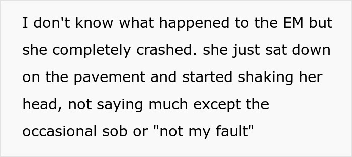 Text describing the mom's emotional crash, a consequence of her parenting fail and subsequent arrest. Text describing the mom's emotional crash, a consequence of her parenting fail and subsequent arrest.