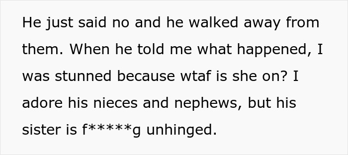 SIL Makes A Weird Demand For The Wedding: "Immediately Said No"