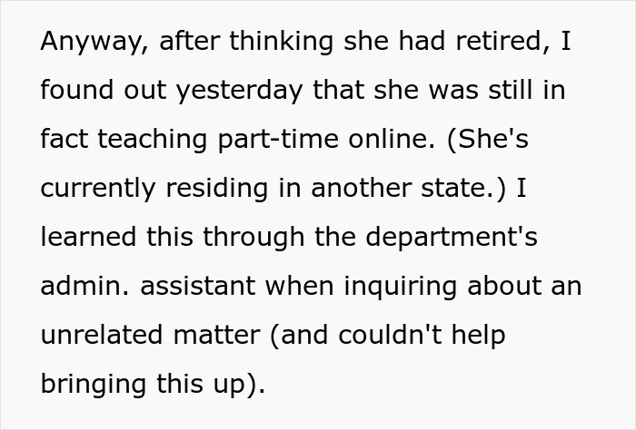 37YO's Obsession With Professor Takes A Creepy Turn As She Reports Her For Her "Curt" Email