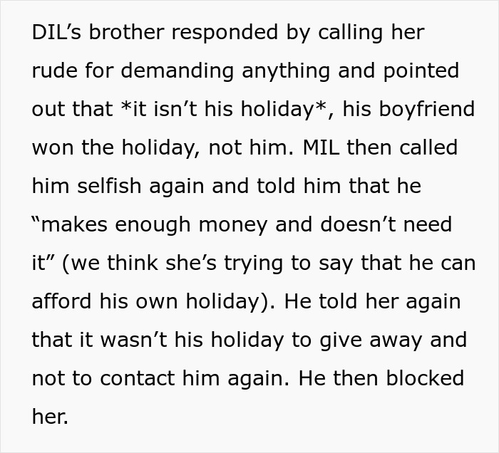 A woman's drunken tantrum at a hotel continues, with her brother-in-law blocking her after a dispute over a honeymoon trip.