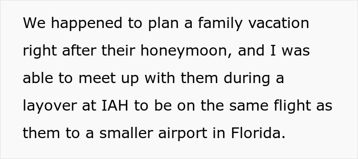 Text snippet about a family vacation layover at IAH, recalling an airport physical altercation. Text snippet about a family vacation layover at IAH, recalling an airport physical altercation.