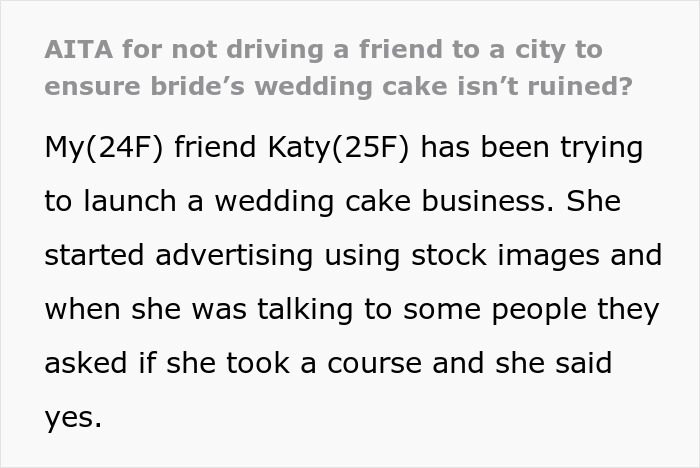 Wedding Cake Drama Ruins Friendship: "Started Advertising Using Stock Images" Wedding Cake Drama Ruins Friendship: "Started Advertising Using Stock Images"