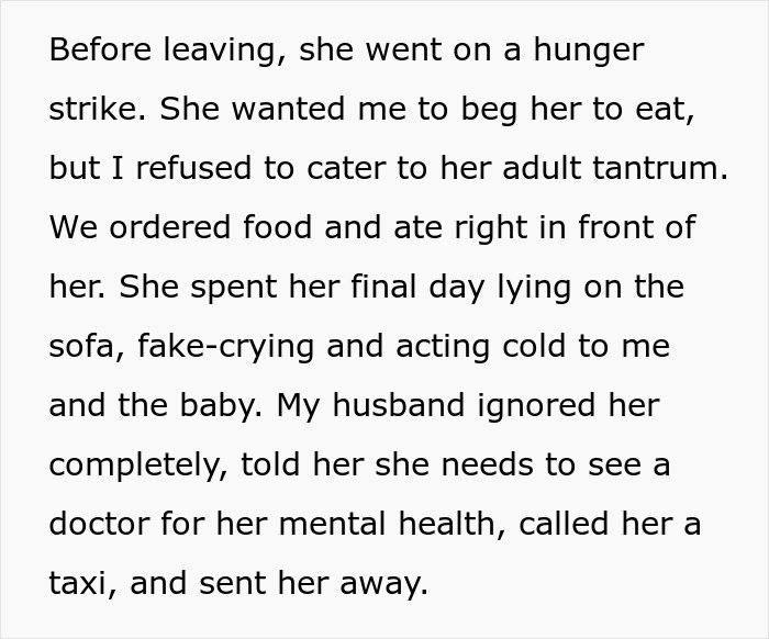 Text describing MIL's hunger strike and final day behavior crossing all boundaries Text describing MIL's hunger strike and final day behavior crossing all boundaries