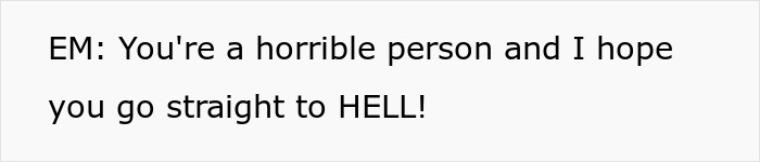Text quote of Karen calling someone a horrible person, related to flight disruption Text quote of Karen calling someone a horrible person, related to flight disruption