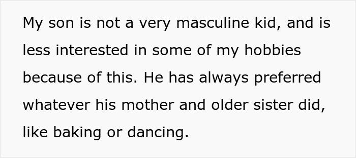 Misogynist Dad Gets Slammed By Fam For Criticizing Feminine Son And Enforcing Rigid Stereotypes