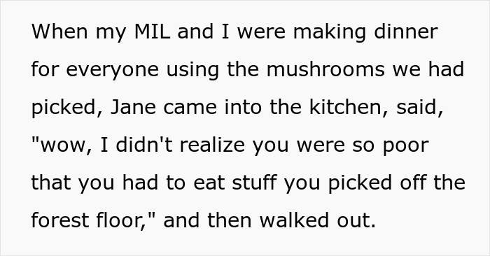 Jane insults family for eating mushrooms picked from forest Jane insults family for eating mushrooms picked from forest