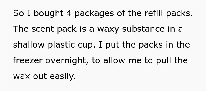 A person buys beetle trap refills, planning to use them for revenge against a neighbor's rose garden.
