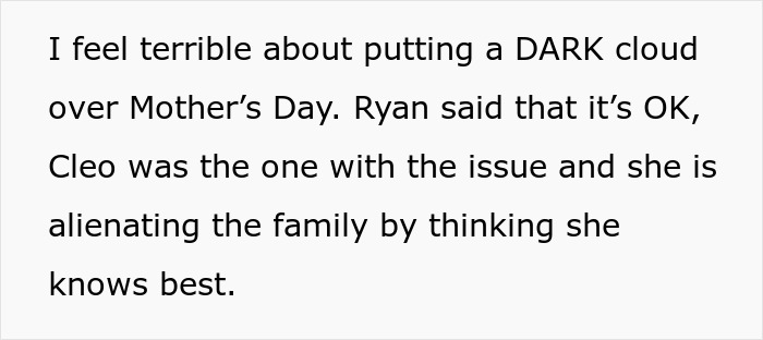 SIL Issues A Mother's Day Ultimatum, Follows Through With A Full Meltdown When It Gets Ignored SIL Issues A Mother's Day Ultimatum, Follows Through With A Full Meltdown When It Gets Ignored