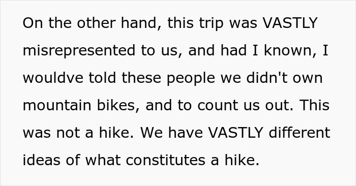Woman Plans A Casual Hike With Friends, Ends Up Stranded On A Route Better Suited For Bikes And ATVs Woman Plans A Casual Hike With Friends, Ends Up Stranded On A Route Better Suited For Bikes And ATVs