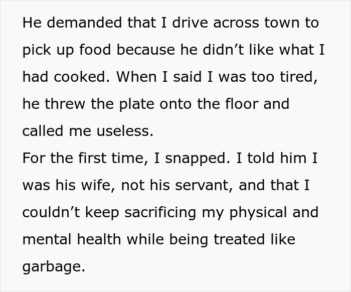 Wife Tries To Be Understanding Of Her Disabled Husband But Finally Has Enough Of Him