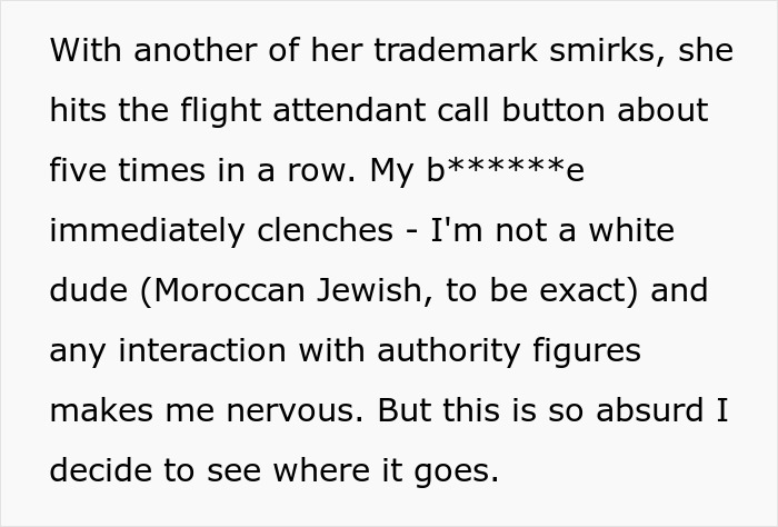 Racist Karen repeatedly presses flight attendant call button on disrupted flight Racist Karen repeatedly presses flight attendant call button on disrupted flight