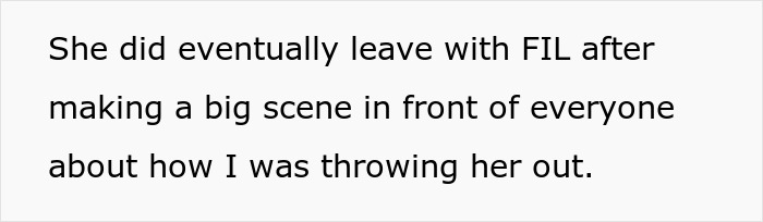 Mother-in-law leaves after causing public scene in family drama