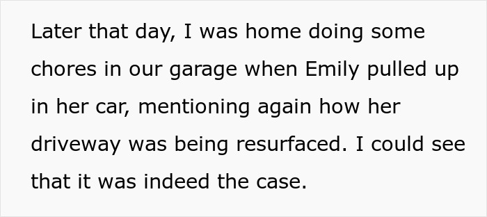 Text snippet: Wife's creepy friend continues to plot to steal hubby, using her driveway as an excuse.