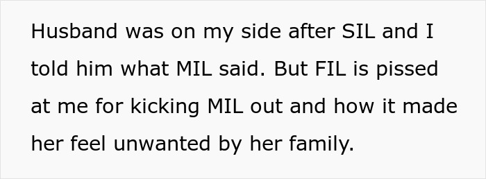 Father-in-law upset after wife kicks mother-in-law out
