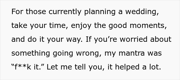 MIL Tries To Take Over Wedding Planning, Bride Can't Take It Anymore MIL Tries To Take Over Wedding Planning, Bride Can't Take It Anymore