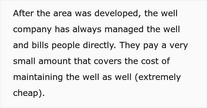 Text about well management and low maintenance cost in HOA community Text about well management and low maintenance cost in HOA community