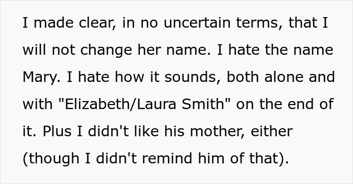 Text about refusing to change daughter's name despite ex's request after ghosting Text about refusing to change daughter's name despite ex's request after ghosting