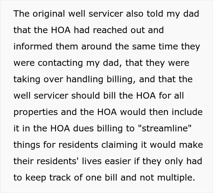 Well servicer’s billing arrangement and HOA’s role in dues billing Well servicer’s billing arrangement and HOA’s role in dues billing