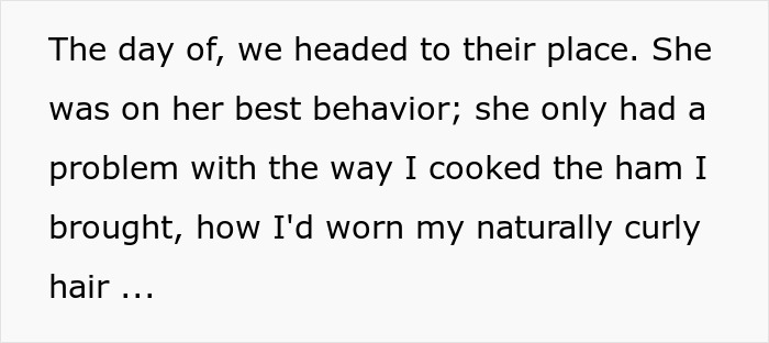 Text about behavior and criticisms on hair and cooking Text about behavior and criticisms on hair and cooking