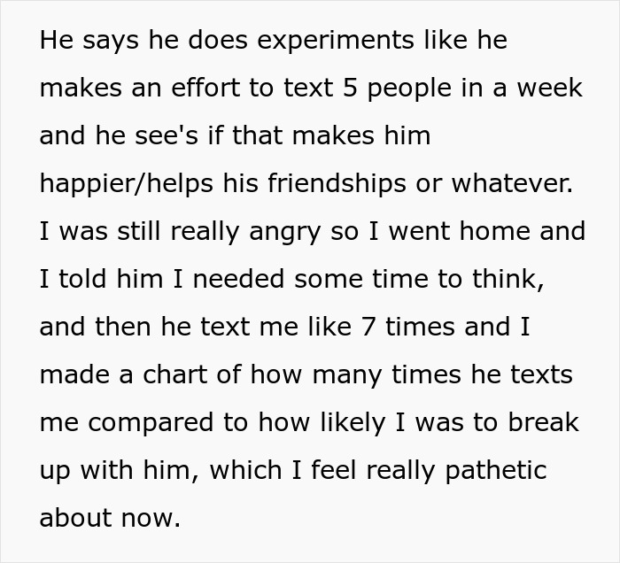 Text describing a man testing social interactions by texting five people a week to improve friendships Text describing a man testing social interactions by texting five people a week to improve friendships