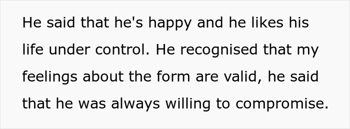 Text about partner's willingness to compromise in data collection obsession Text about partner's willingness to compromise in data collection obsession